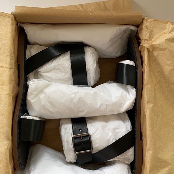 Madewell boardwalk leather ankle strap sandal Sz 6 - Picture 8 of 8